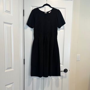 LuLaRoe Black Mini Dress with Short Sleeves